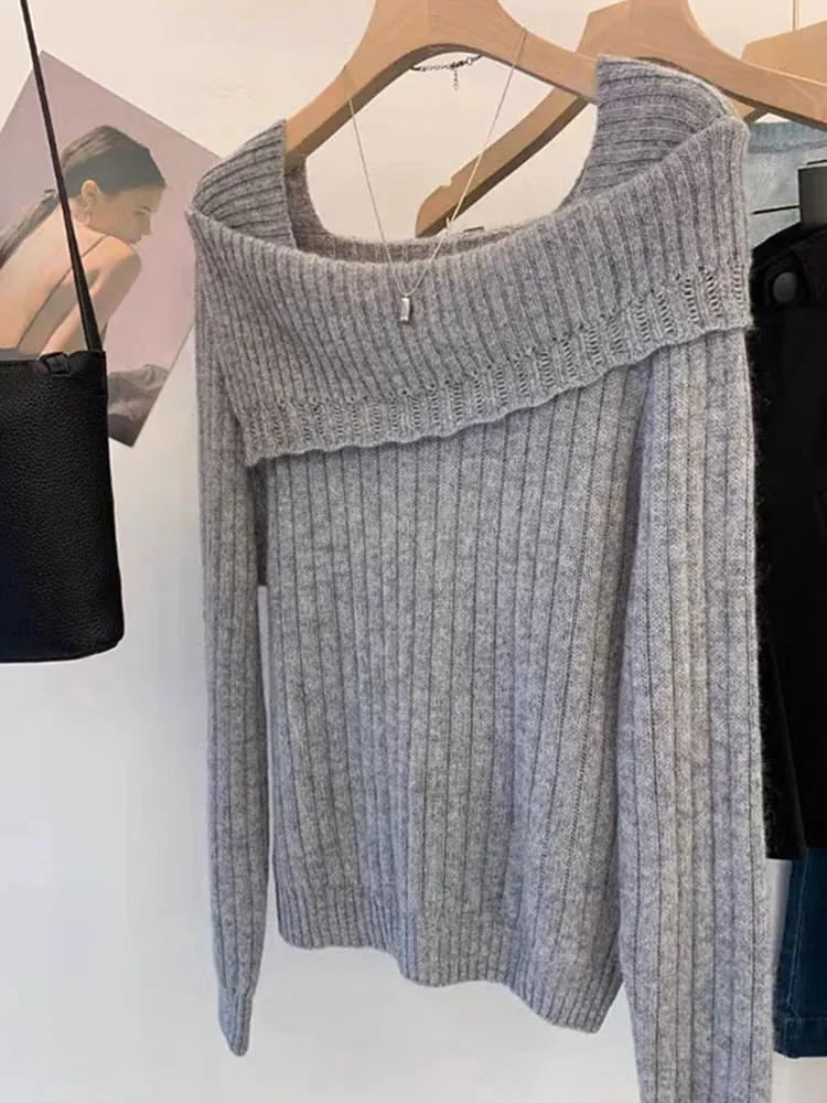 Ele Korean Sle Long Sve Sweter Dzianinowy Wygodna Warstwa Bazowa irt Sli Bielizna Wewnętrzna Prosty Design Premium Feeling