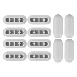 12pcs Toilet Lid Plastic Antislip Gasket Toilet Seat Shock-Proof Buffers Cushion Rubber Pad Cover Bumper Shock Bathroom Fixtures
