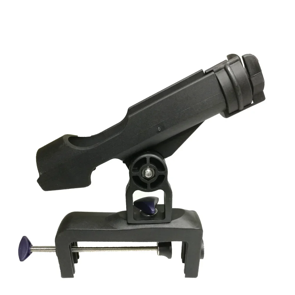 Clamp on Removable Yacht Kayak Canoe Fishing Rod Rack Holders Support Pole stand Bracket 360 Degree Rotatable