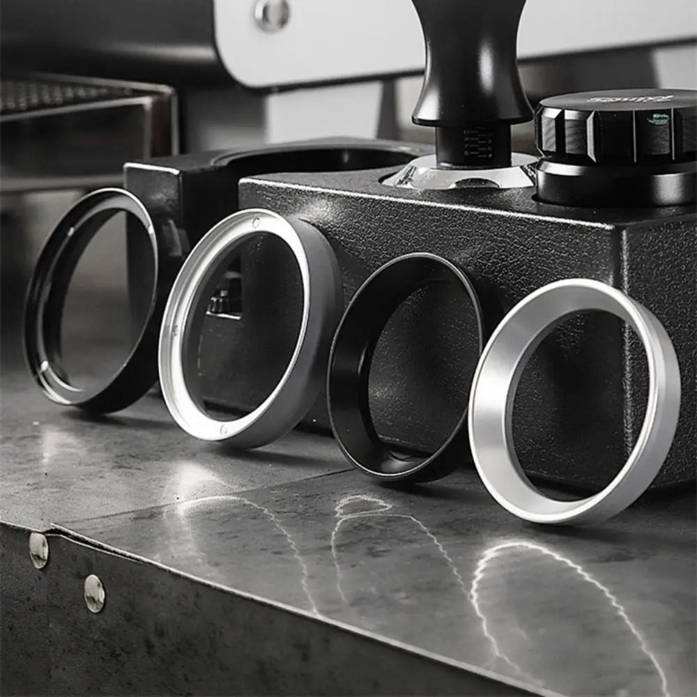 51/53/58mm Coffee Dosing Ring Magnetic Aluminum Alloy Portafilter Coffee Catcher Ring External Fastening Design