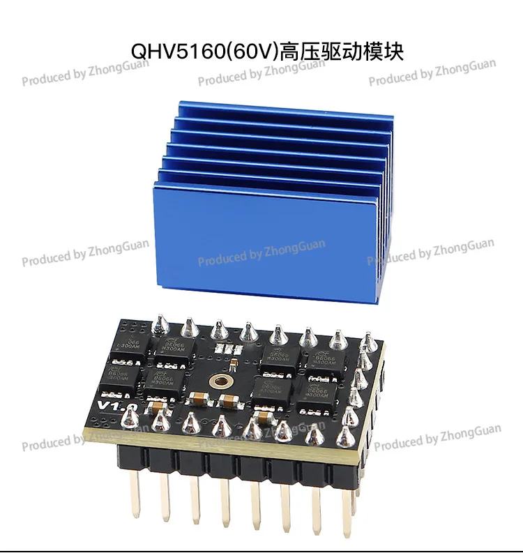 3D Printer Accessories TMC5160 Silent Stepper Motor Driver, Voltage 60v High Subdivision 256 8MO