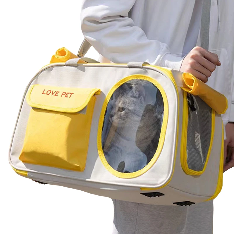 

Cat Travel Bags Portable Outdoor Pet Backpack Breathable Large Space Dog Bag Shoulder Bags Handbag Pet Carrier Cat Supplies