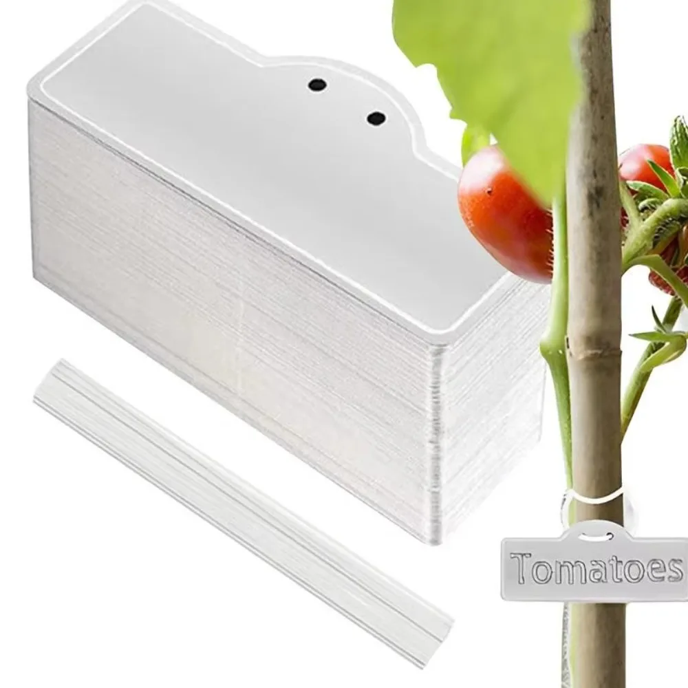 

50pcs Quality Waterproof Garden Labels With Metal Wires Double Sided Plant Markers Gardening Tools Aluminum Plant Tags Flower