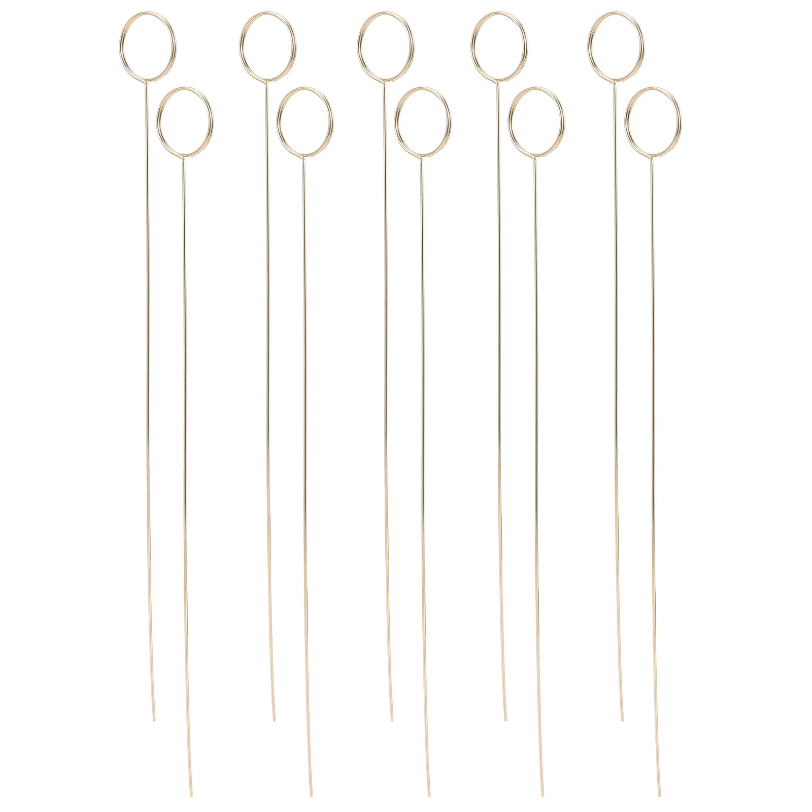 60 Pcs Card Holder Place Holders Picture for Centerpieces Table Number Bouquet Iron Floral Picks