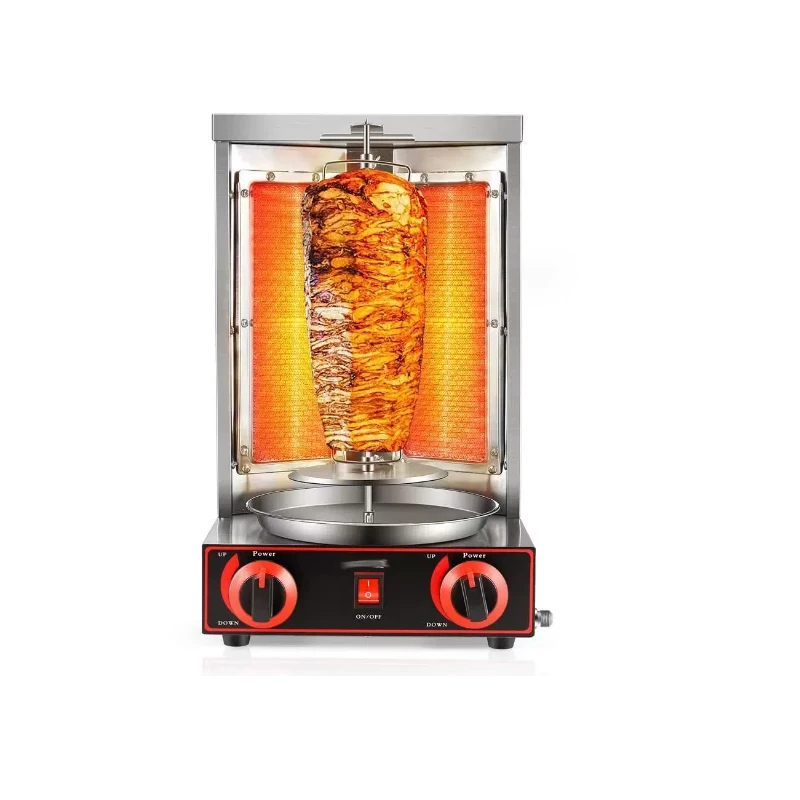 Middle East Barbecue Electric Heat Gas Turkish Grill Machine Food Processing Equipment Commercial Automatic Meat Rotating Brazil