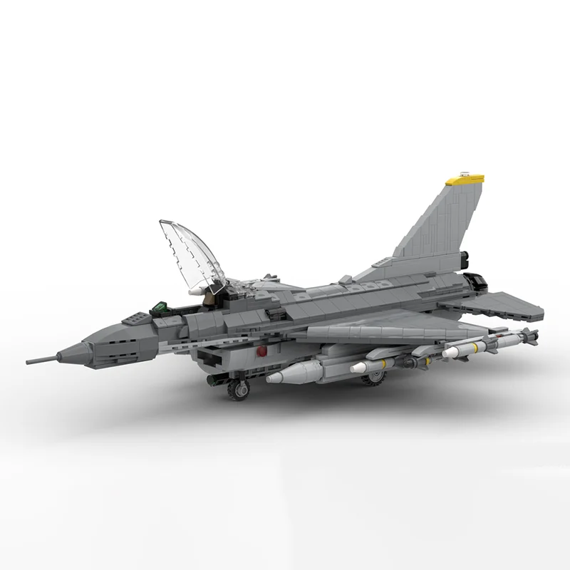 1255 Piezas Moc F16C Blk70, Bloques De Construcción De Modelos, Regalo De Navidad, Juguetes De Arquitectura, Idea Creativa Educativa, Ladrillos Para Niños, Ensamblaje Diy — -31%, 33.56€ Coupon, from 74.69€ – 31% descuento – €74.69