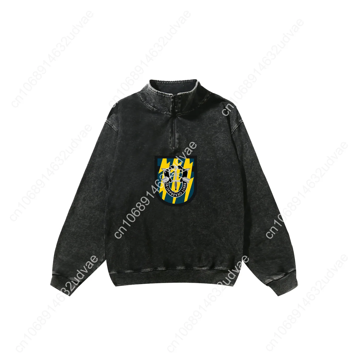 US Special Forces 12e Special Forces Group Retro Sweatshirt Man Vrouw Tiener Vintage Pullover Custom Made Tops Mouw T-shirt