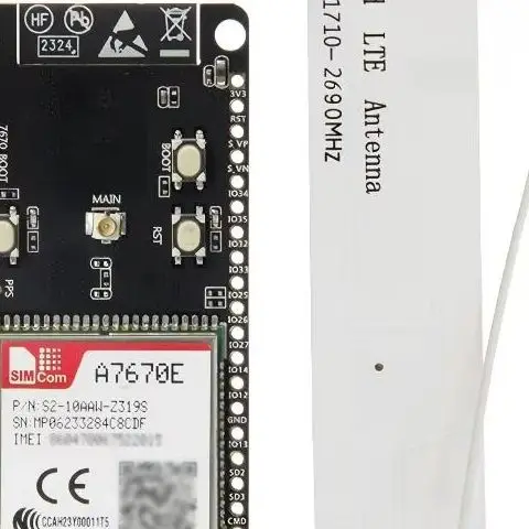 Waveshare ESP32-S3 A7670E 4G 개발 보드, LTE Cat-1/2G WiFi 블루투스 GNSS 통화 SMS IoT 모듈