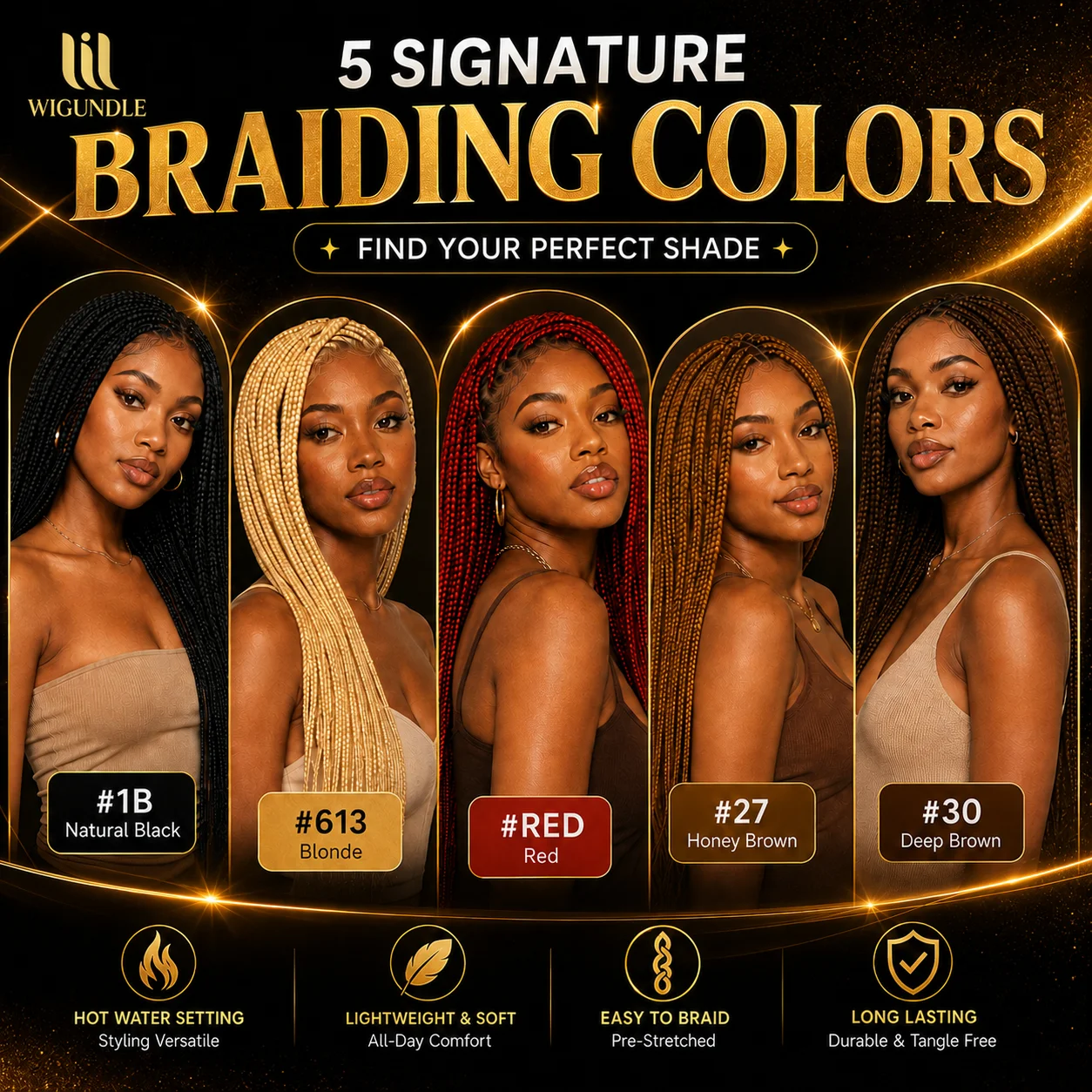 82 Inch Ultra Long Ultra Braid Pre Stretched Braiding Hair 100% Kanekalon Itch Free Hot Water Setting For Extra Long Goddess Brr