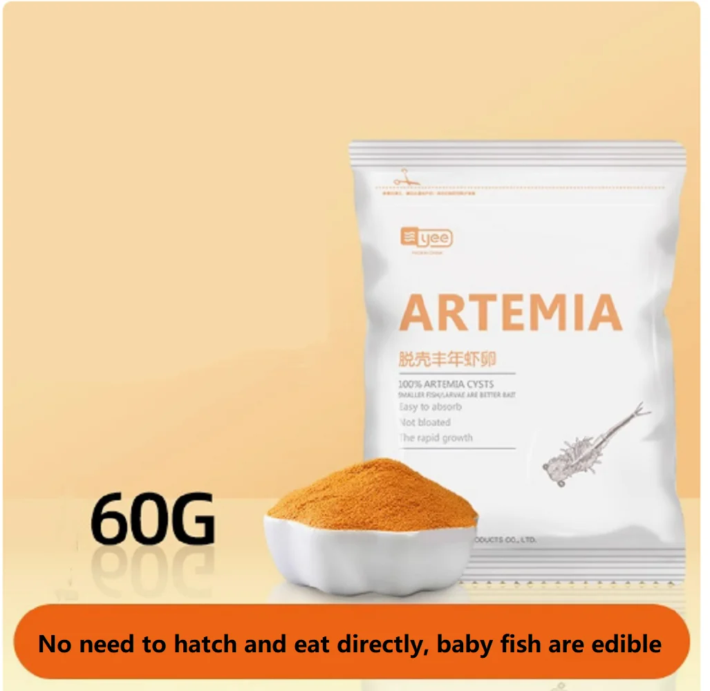 Acuario, comida para peces tropicales, alimentación de peces para bebés, huevos para descascarar, salmuera, camarones, huevos descascarados, artemia sin cáscara