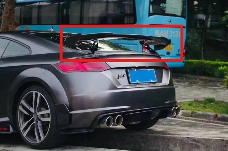 

Gloss-Coated FORAudi TTS TTRS MK3 Rear Racing Spoiler Wings Carbon Fiber 2015-2019