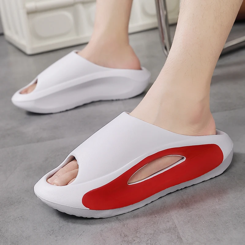 

Slides Cloud Mules Non-Slip Men's Women's Slippers Platform Soft Flip Flops with Thick Sole for Shower Bathroom Beach Sandals