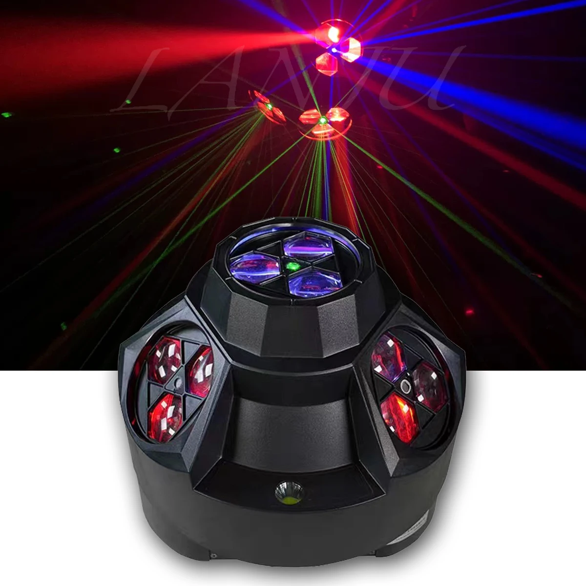 disco party laser light led rgb beam projecao shake head lamp dmx sound strobe dj ballroom home festival luz decorativa 200w 01