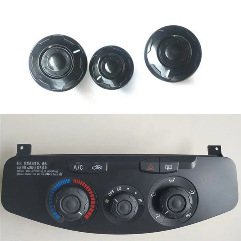 Car Styling Accessories Air Conditioning knob Installation heat control Switch AC Knob case For Chery Tiggo