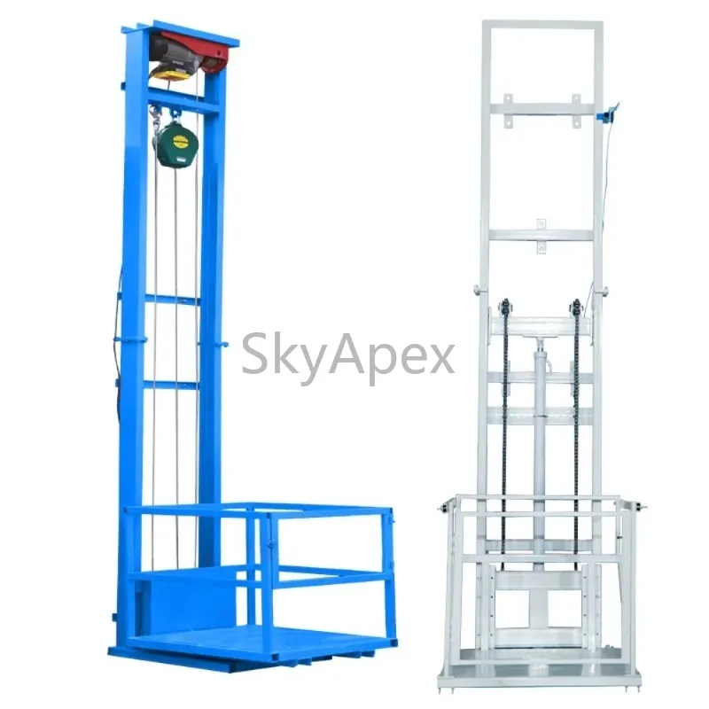 Factory Direct 2026 Small And Convenient Electric Lift Cargo Lift Anti Fall Stable For Factory Warehouse Home Supermarket  Goods