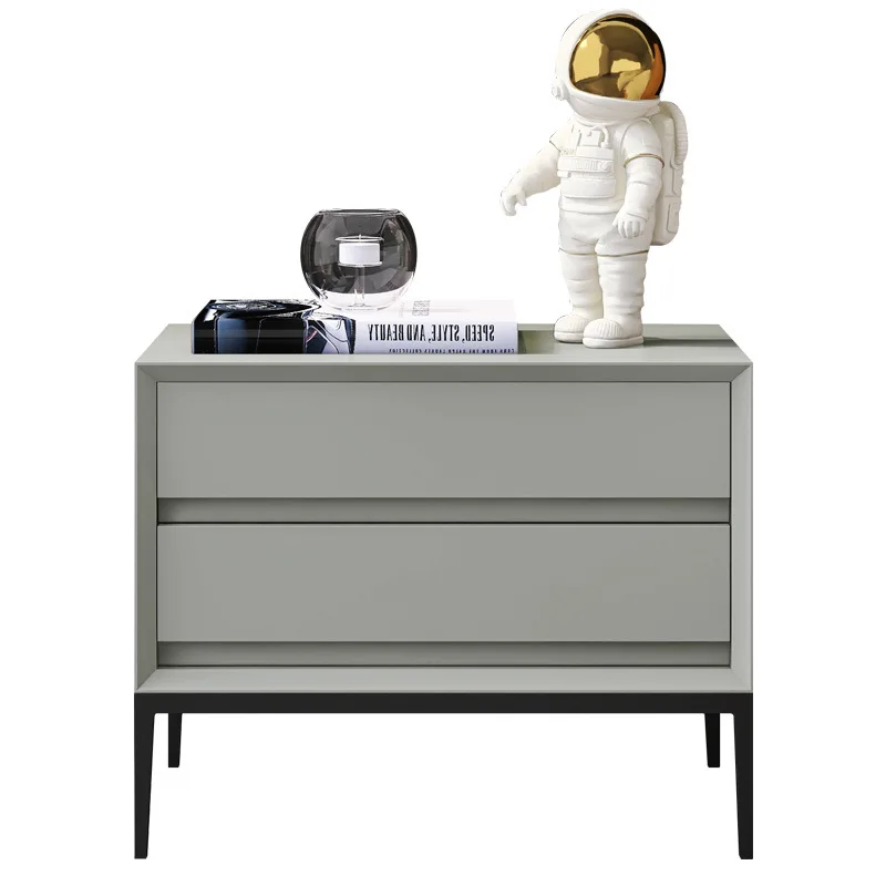 

Italian, minimalist, bedside table, simple, modern, light luxury, high-end