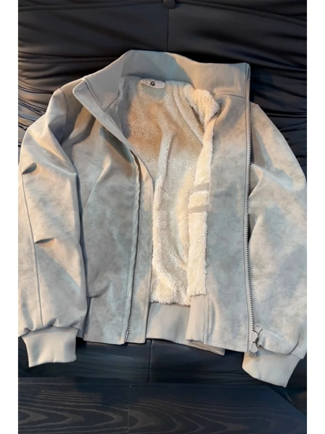 

American Dyed Leather Jaet Cotton Coat Men's Winter Fce Lined ort Inner Warm Cotton Jaet Cleanfit Casual Outerwear