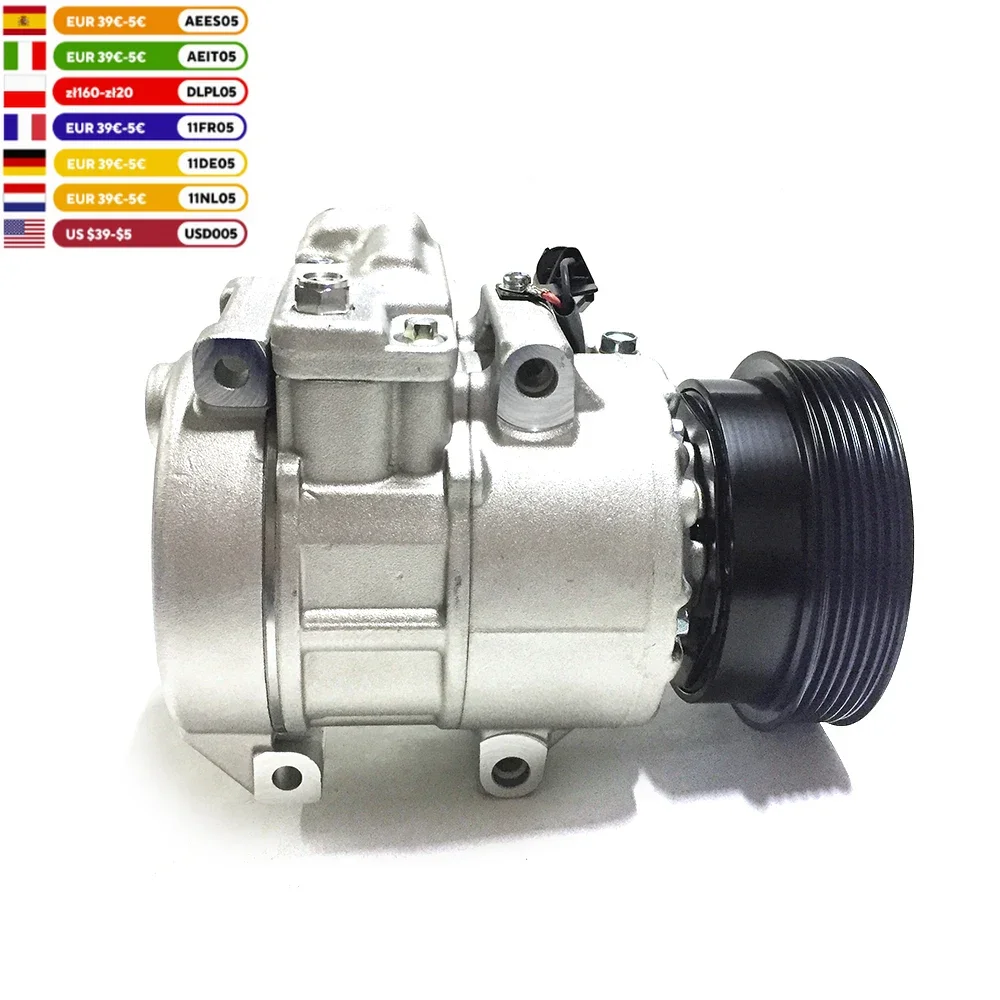 A/C Compressor w/ Clutch for 2007 2008 Kia Rondo 2.7L Engine 60-02283na/ 977011d200 /97701-1d200 /977011d200as /97701-1d200as