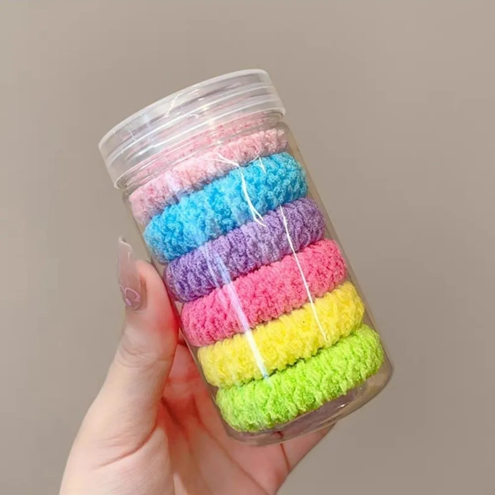 

Sweet Colorful Color Hair Ties Durable Versatile High Elastic Rubber Band High Ponytail Elastic Band Hair Accessory