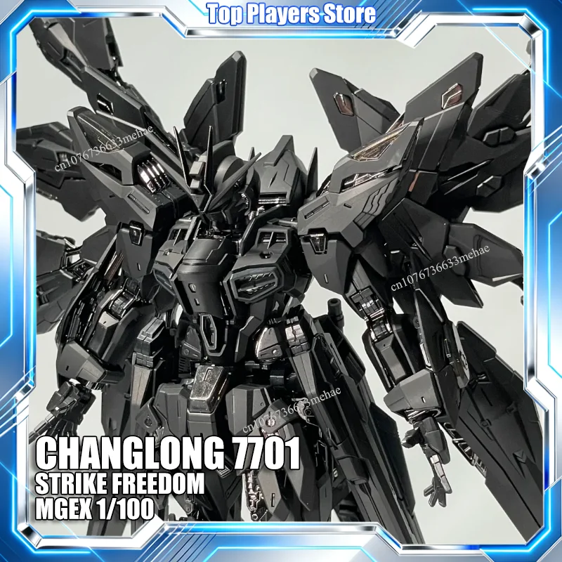 CHANGLONG 7701 STRIKE FREEDOM MGEX 1/100 MG Mitternacht Beschichtung Montage Modell Kit Spielzeug Action Figur Modell Mecha Geschenk