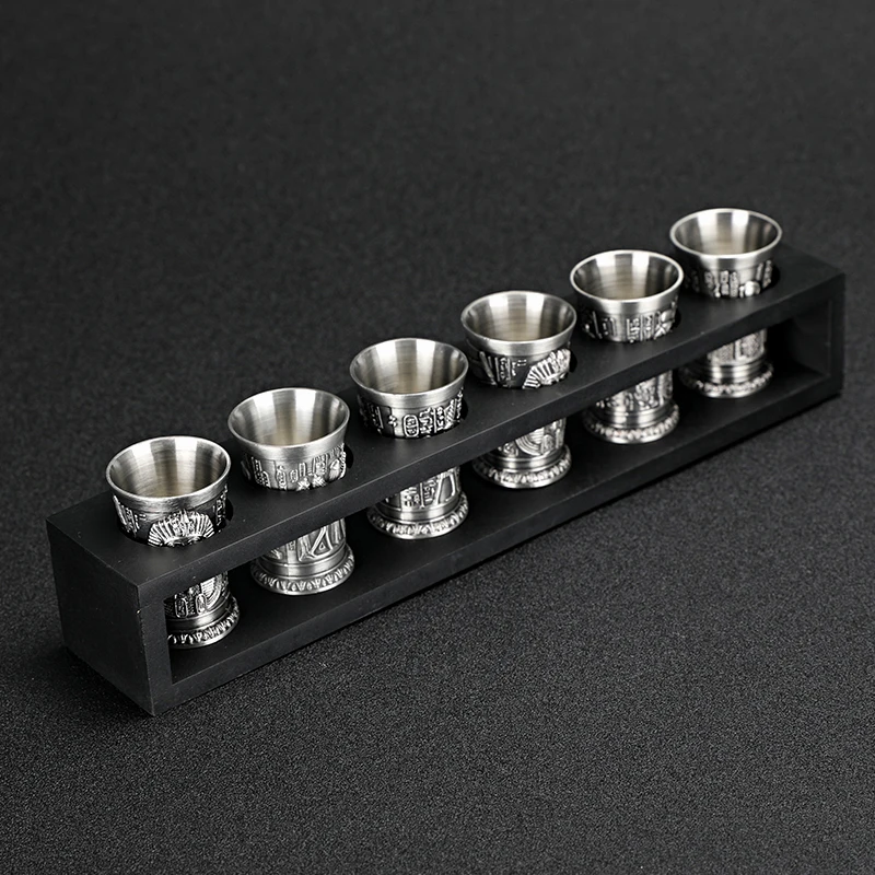 

40ml Metal Alloy Creative Ancient Egypt Shot Glass Bar Drinkware Accessories