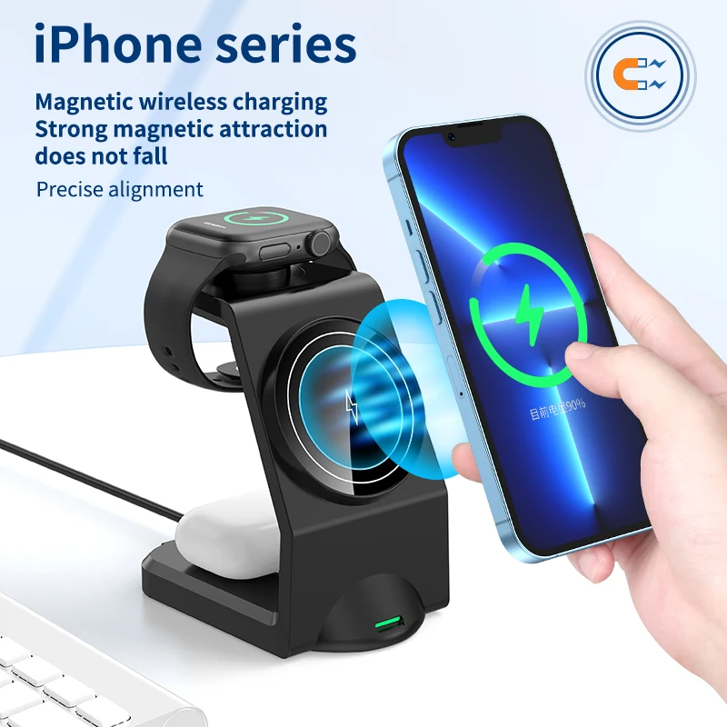 

2025 new arrivals trending products magnetic wireless Charger Phone Holder Magnet For phone 15W Fast Car Wireless Charger