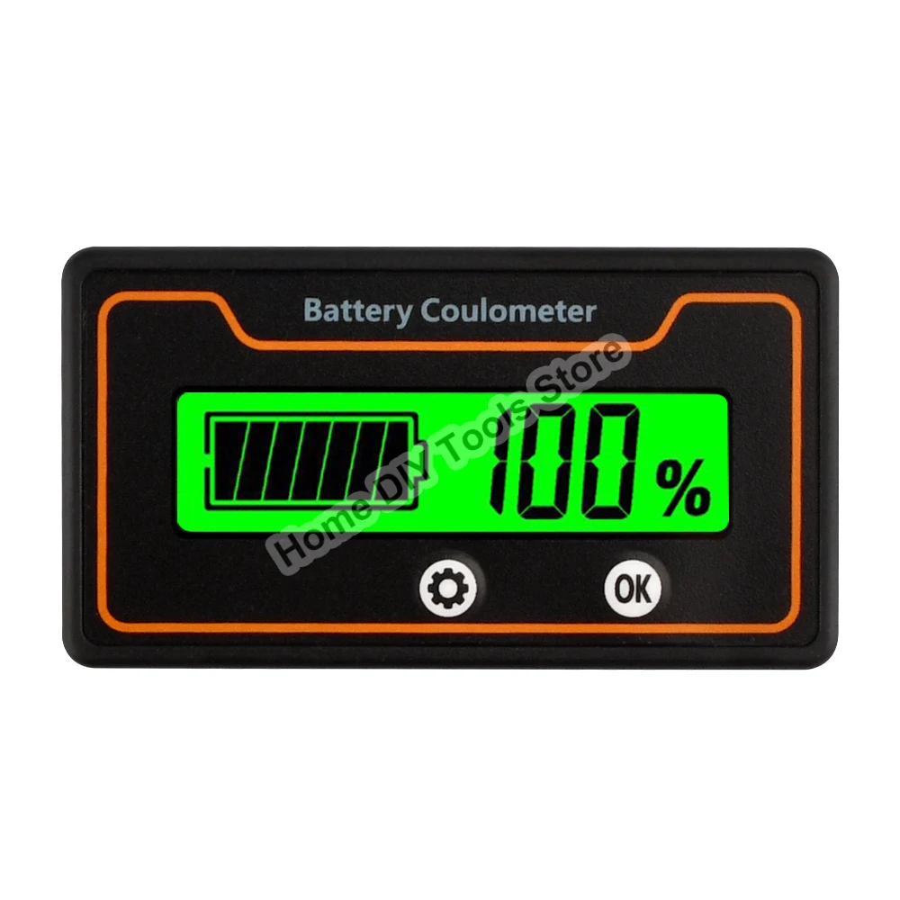 Wskaźnik pojemności akumulatora 8-120V Woltomierz Coulometer z bocznikiem Ołów Litowy Litowy Miernik LifePO4 50A/100A/200A/400A/500