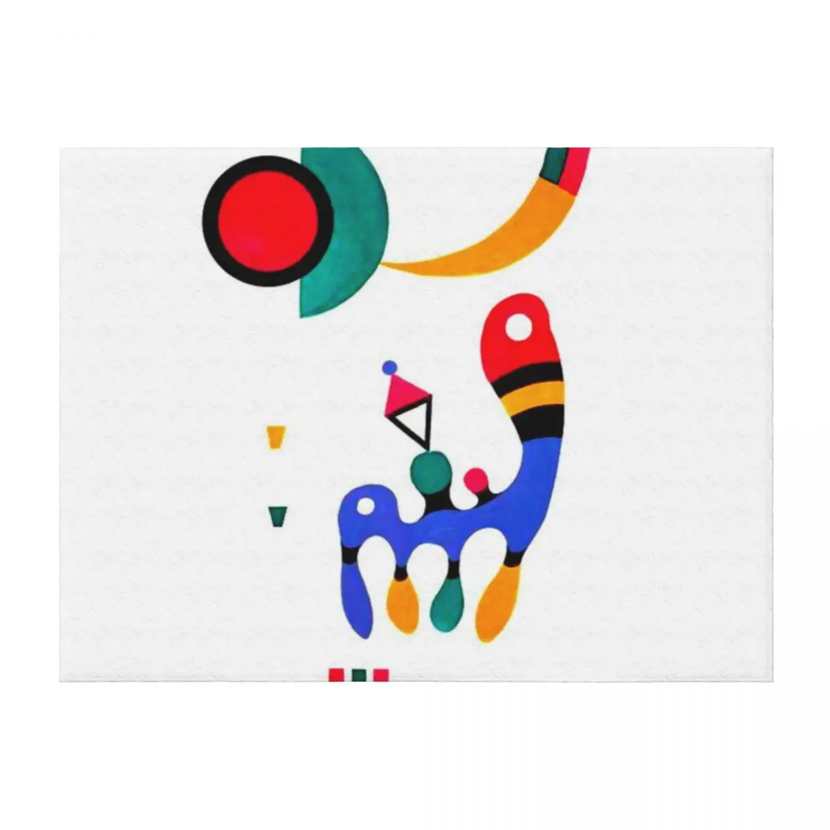 

Kandinsky 1944 Composition | Kandinsky Abstract Art w/ Signature Throw Blanket Sofa Throw Sleeping Bag Custom Blankets