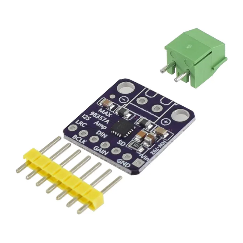 MAX98357 I2S 3W усилитель класса D, интерфейсный модуль DAC, декодер, аудиоплата без фильтра для Raspberry Pi и ESP32