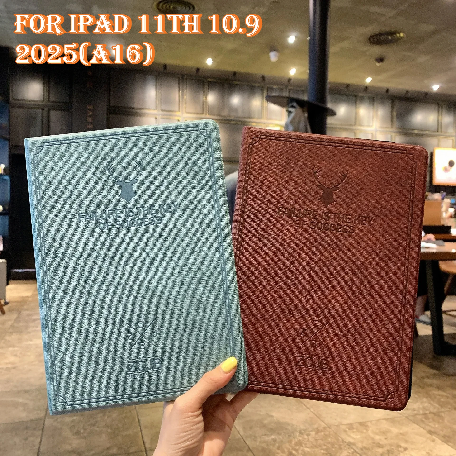 

Чехол для планшета премиум-класса с узором оленя для нового IPad 11-го поколения 10 10,9 дюймов Air 7 11 2025 Smart Flip Cover Кожаный держатель Funda