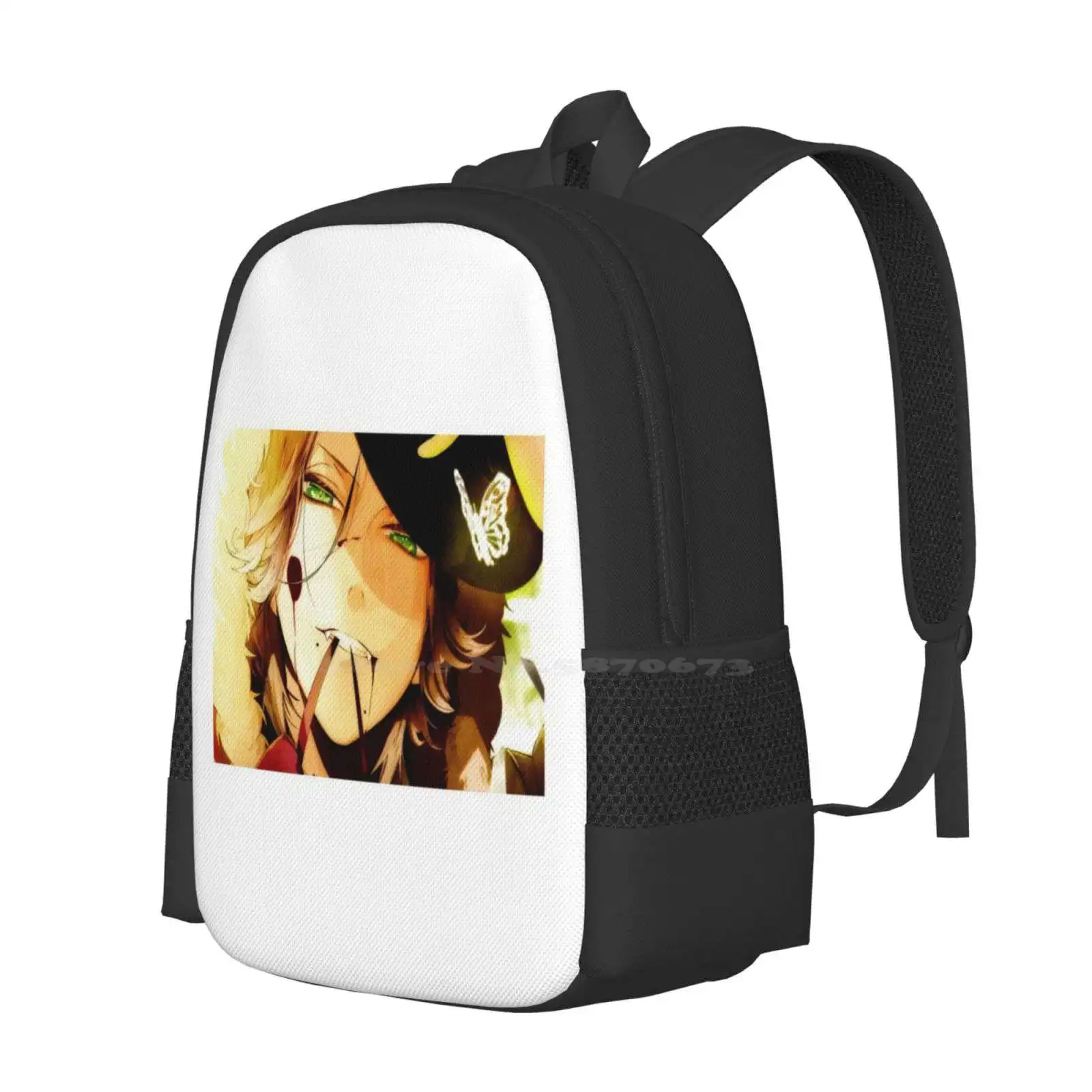 Laito Sakamaki Pattern Design Bag Student'S Backpack Diabolik Lovers Ruki Mukami Azusa Mukami Kou Mukami Yuma Mukami Ayato