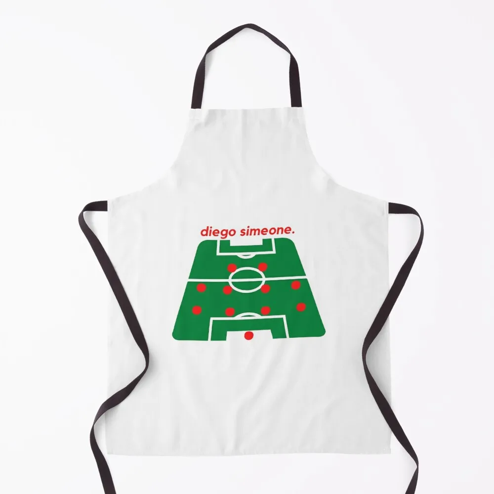 

Diego Simeone 4-4-2 Counter attacking Football Tactics Formations Apron Custom Things For Kitchen Woman Kitchen Apron