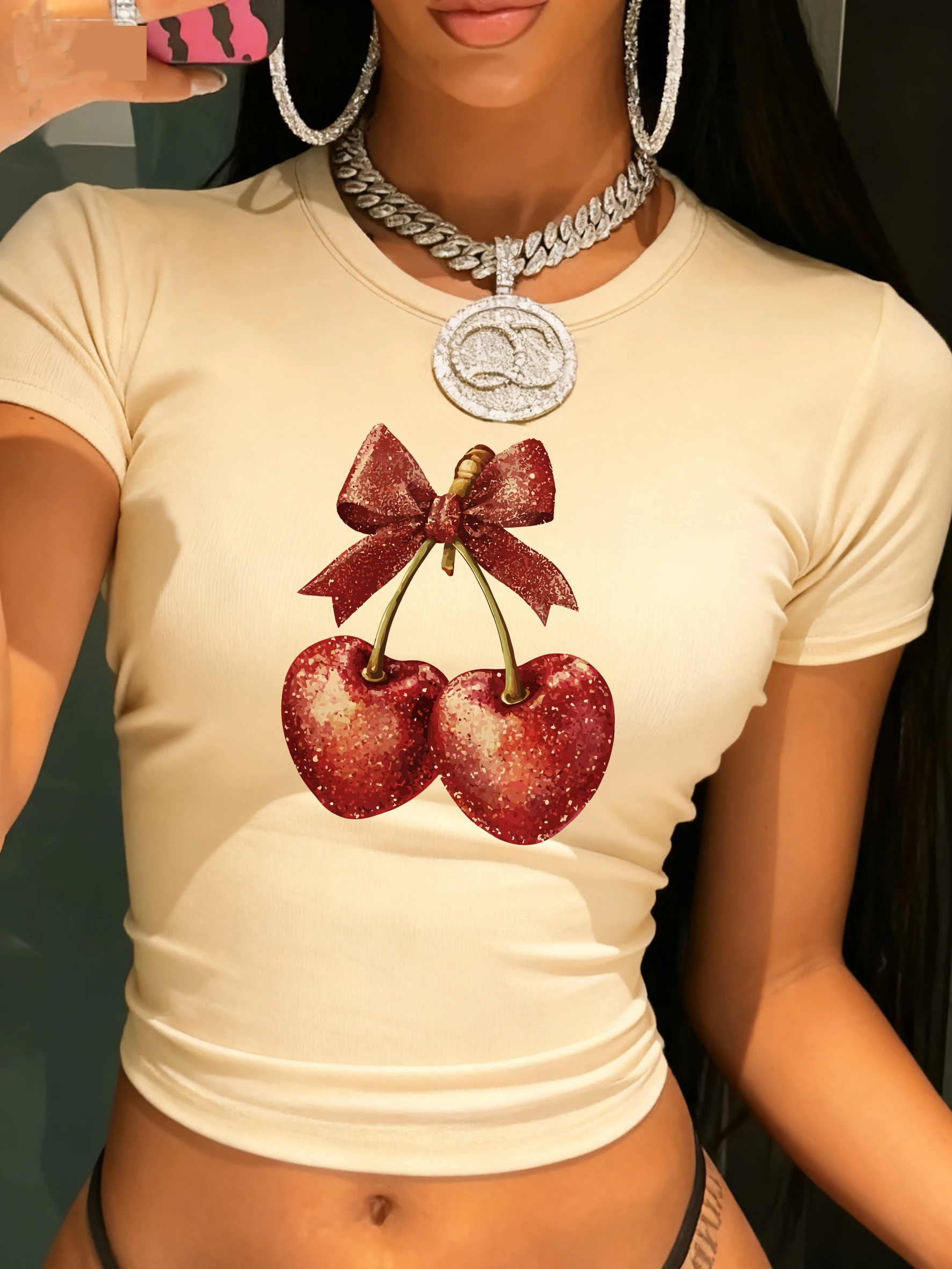 Camiseta Feminina Cropped Esti - Women'S Fashion From The 90S avaliação e preço