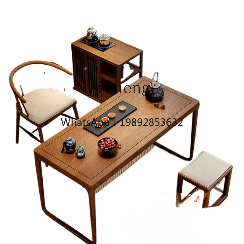 

XL solid wood balcony tea table household small tea coffee table living room small apartment table