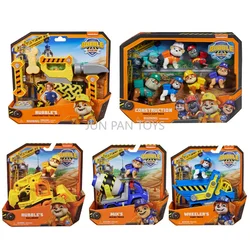 Original Paw Patrol Rubble & Crew Construction Tool Belt Family Gift Pack Mix's Mixing Wheeler Dump Truck Bulldozer Kids Toys