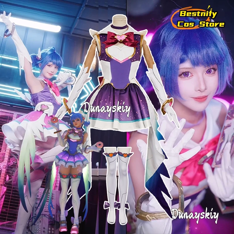 

Anime Game Watchh2 Costume Kiriko Cosplay Costume Magic Girls Fantasia Sailor Suits Y2K Sweet Kawaii Lolita Uniform Wigs Suit