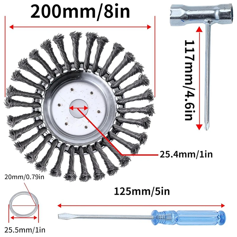 Imagem -06 - Fio Rotativo Escova Aparador Cabeça Erva Daninha Lâmina Cortador Kit Adaptador Universal Jardim Cortador de Grama Corda Aparador