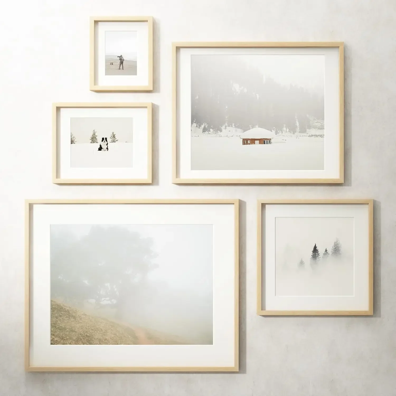 

16 x 20 Picture Frame Set of 3, USA-Sourced Natural Maple Wood Photo Collage Frame with HD Tempered Glass, Modern Simple