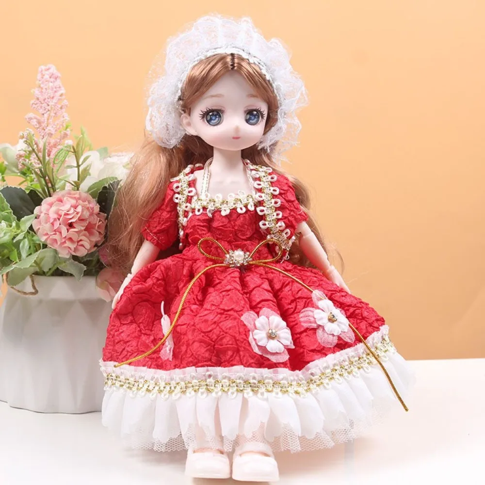 

Spherical Joint 30cm Anime Bjd Doll Dress Up with Clothes Hinged Doll 3D Eyes Colorful 30cm Articulated Toys Children Toys