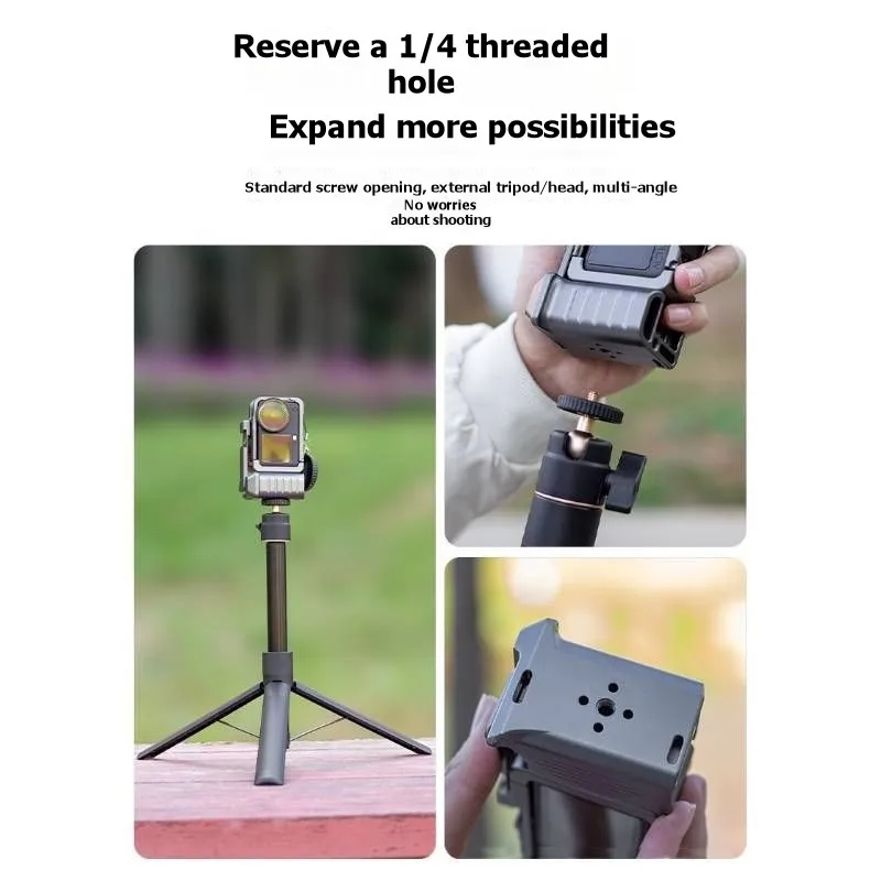 

【НОВИНКА A09R!】 Рукоятка для камеры DJI OSMO Action 6, аксессуар для спортивной камеры DJI Action 6, держатель-грип с кнопкой спуска затвора