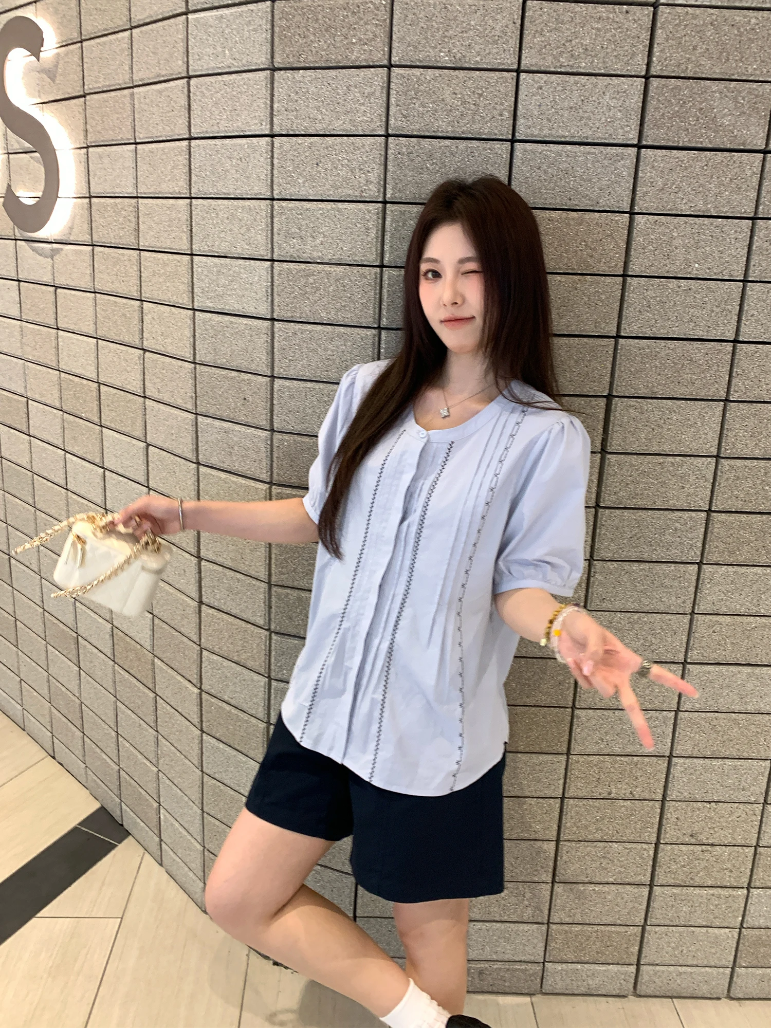 

NAZ plus Size Cotton round Ne Embroidered irt Women's Summer Faionable ort Sve Breathable Comfortable Top