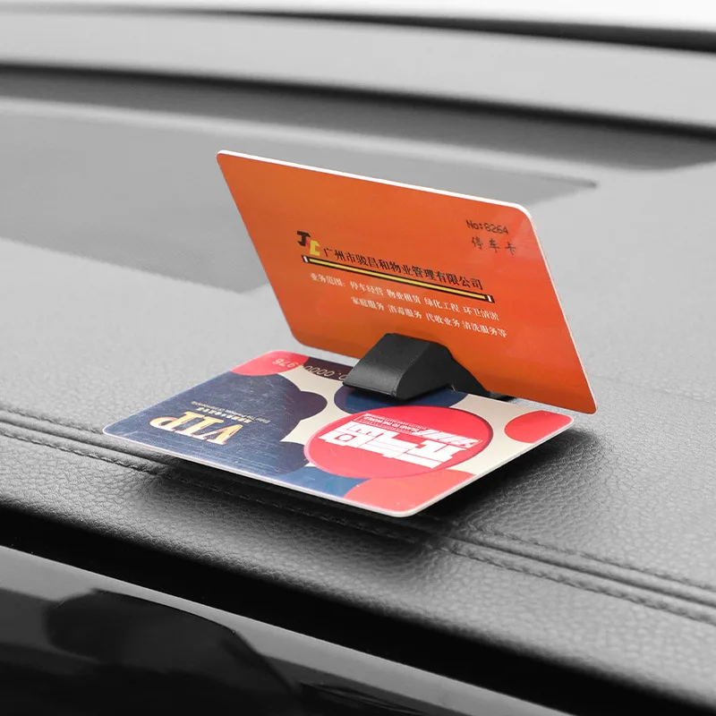 Clipe de cartão de estacionamento portátil para carro clipe rápido suporte clipes de carro para cartões cabos de dados recibos acessórios interiores