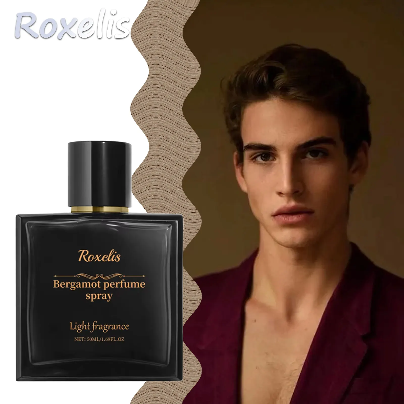 

50ml Men Cologne Spray Blue Domain Charm Fragrance Long Lasting Pheromone Perfume Romantic Dating Daily Casual Male Scent Spray