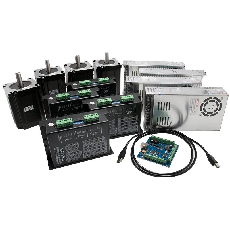 Nema 34 Stepper Motor Hybrid with PX Series Gearbox High Torque Motor for CNC Router Machine Whole System Control Parts