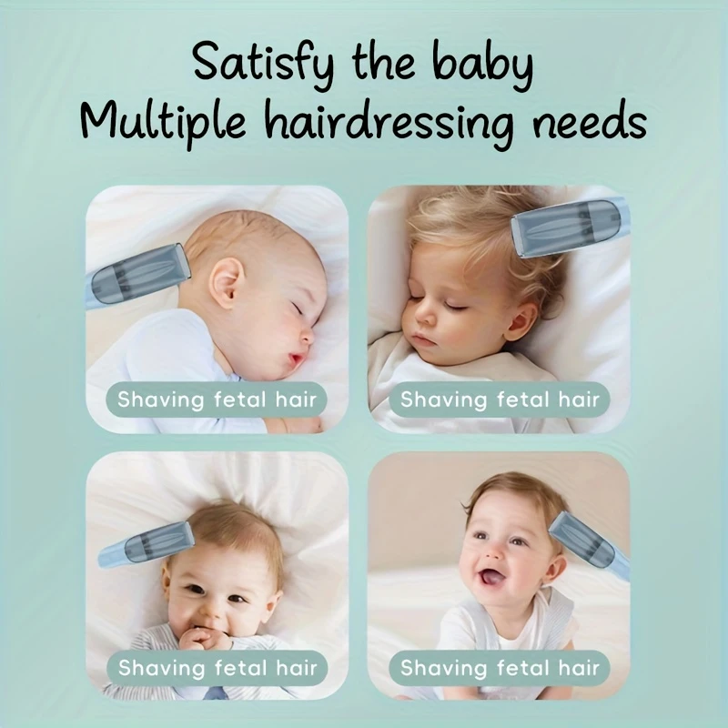 Baby Hair Clippers Quiet Children's Electric Hair Clipper Naturally Aspirated Hair Clipper with Ceramic Blades for Families - view 5