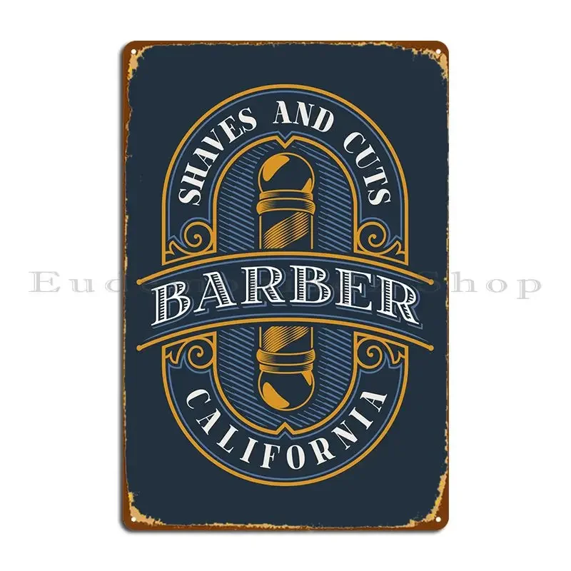 Vintage Barbershop Poster Metal Sign Design Plates Wall Mural Designing Home Tin Sign Poster