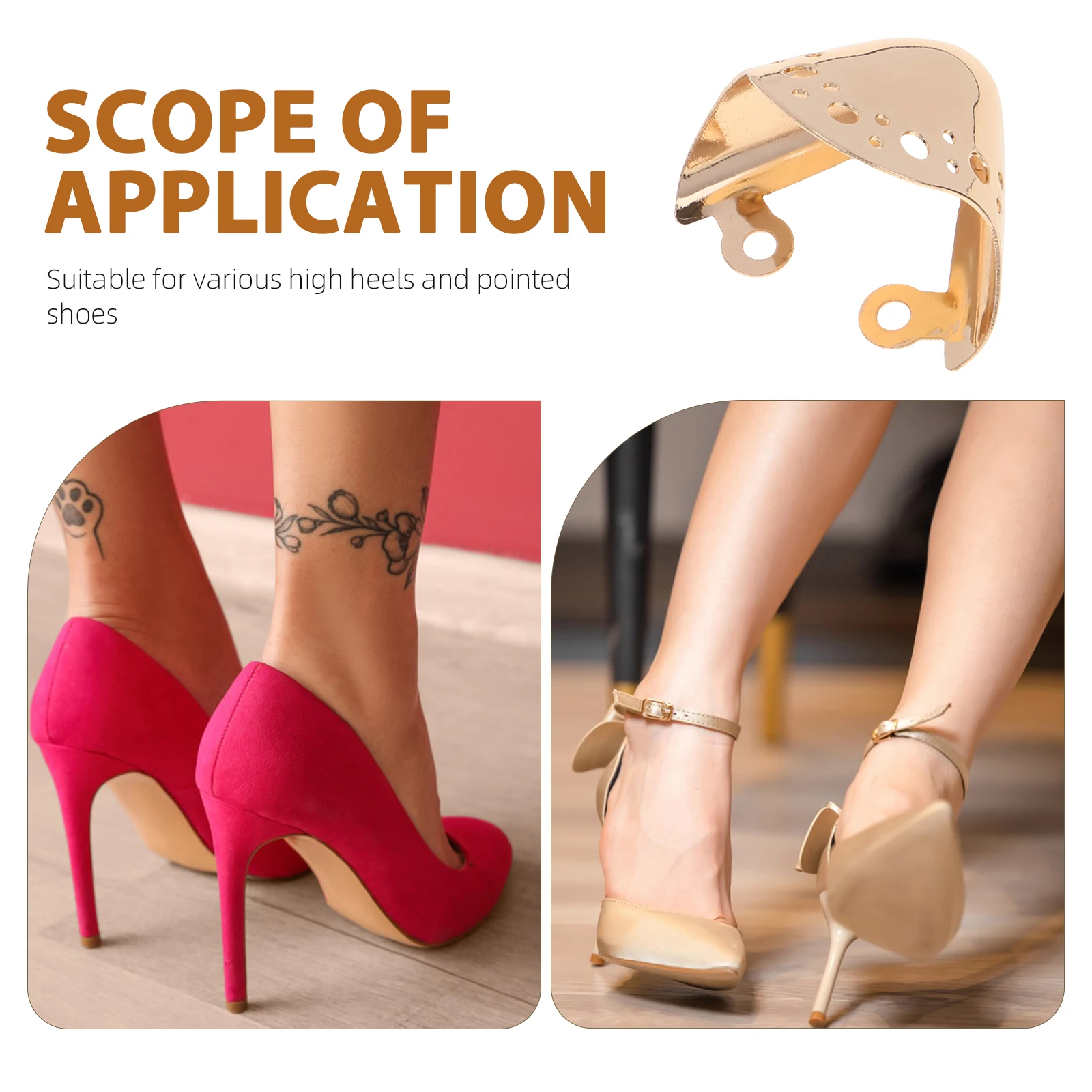 

Toe Protector Heel Protectors for High Shoes Tip Cap Soles Protective Cover Heels Pointed