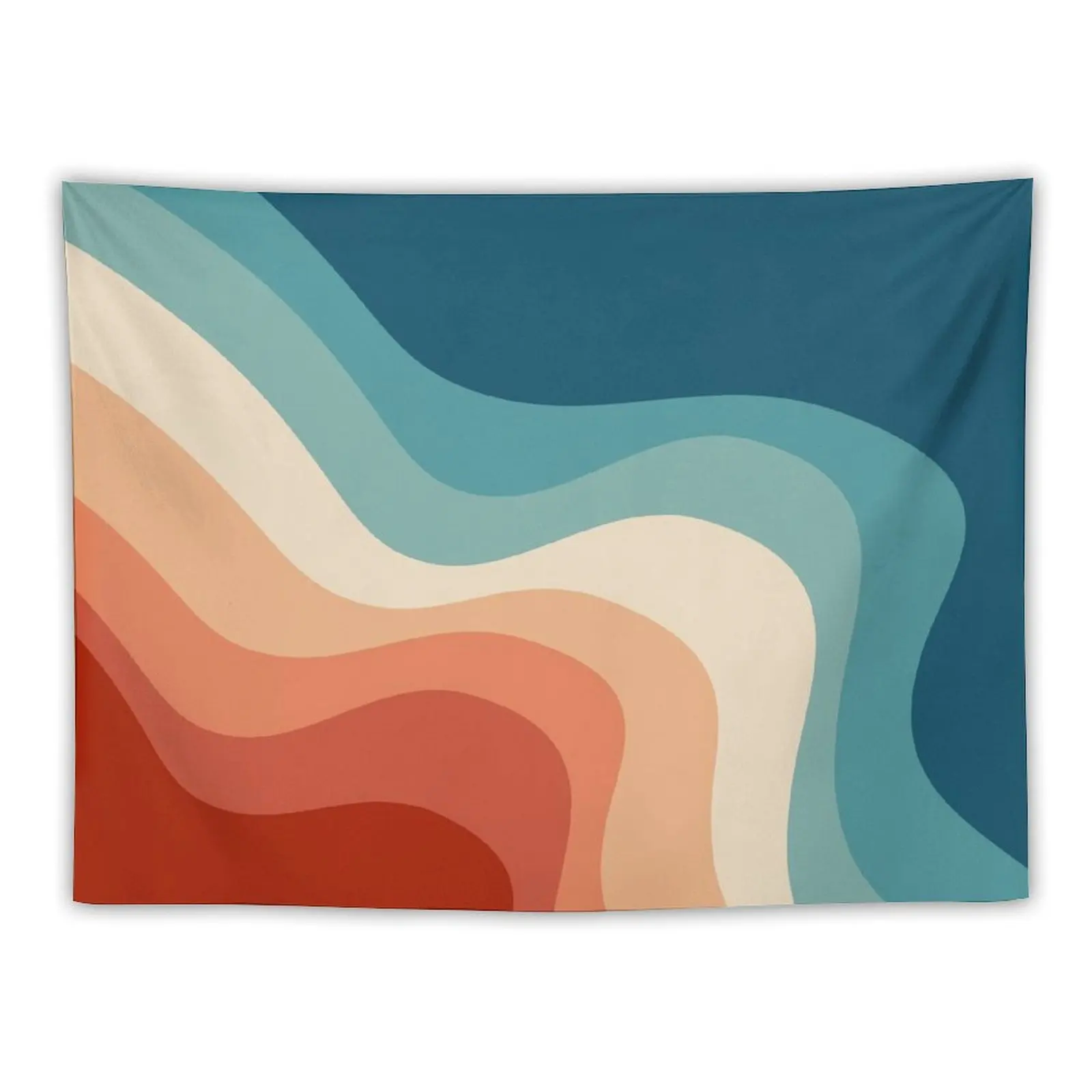 

Retro style waves Tapestry Home Decor Aesthetic Carpet On The Wall Outdoor Decor Decoration Aesthetic Tapestry
