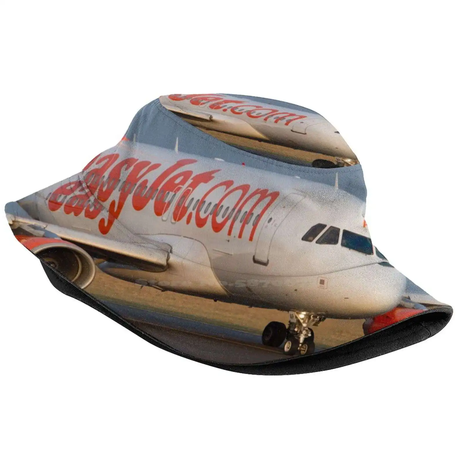 Easyjet Airbus A-320 Sun Cap Fisherman Hat Bucket Hats Plane Spotting Airbus A320