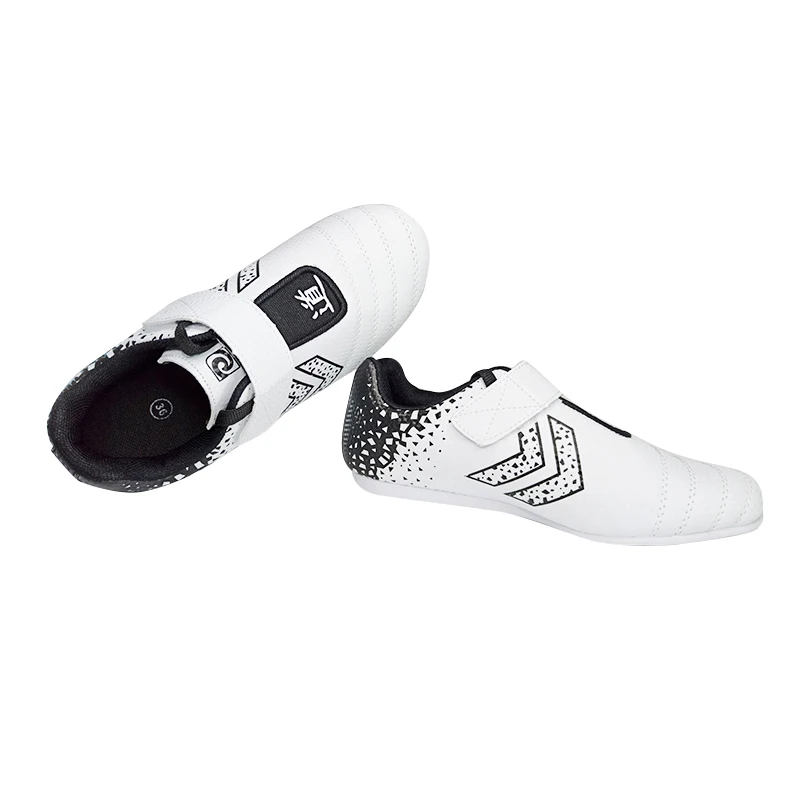 Unisex Sneakers Taekwondo Shoes High Quality PU Leather Soft Lightweight Sports Footwear Karate Boxing Taekwondo TPR Soles Shoes